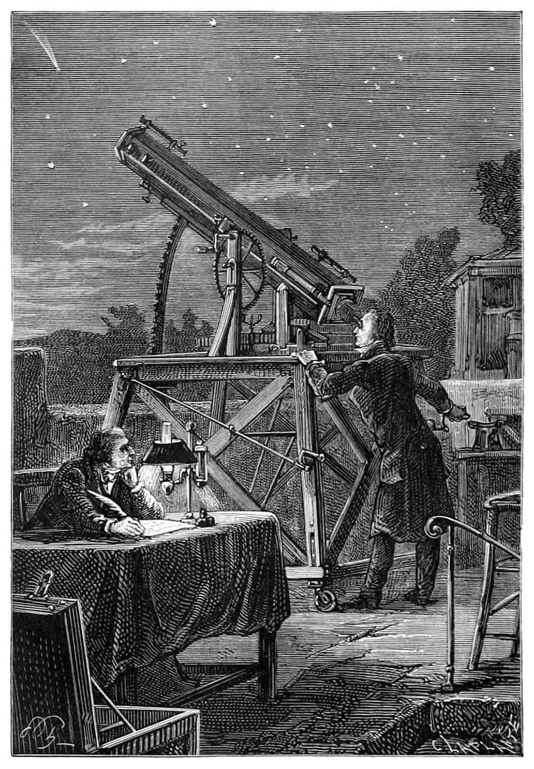 Historical observatory with telescope
